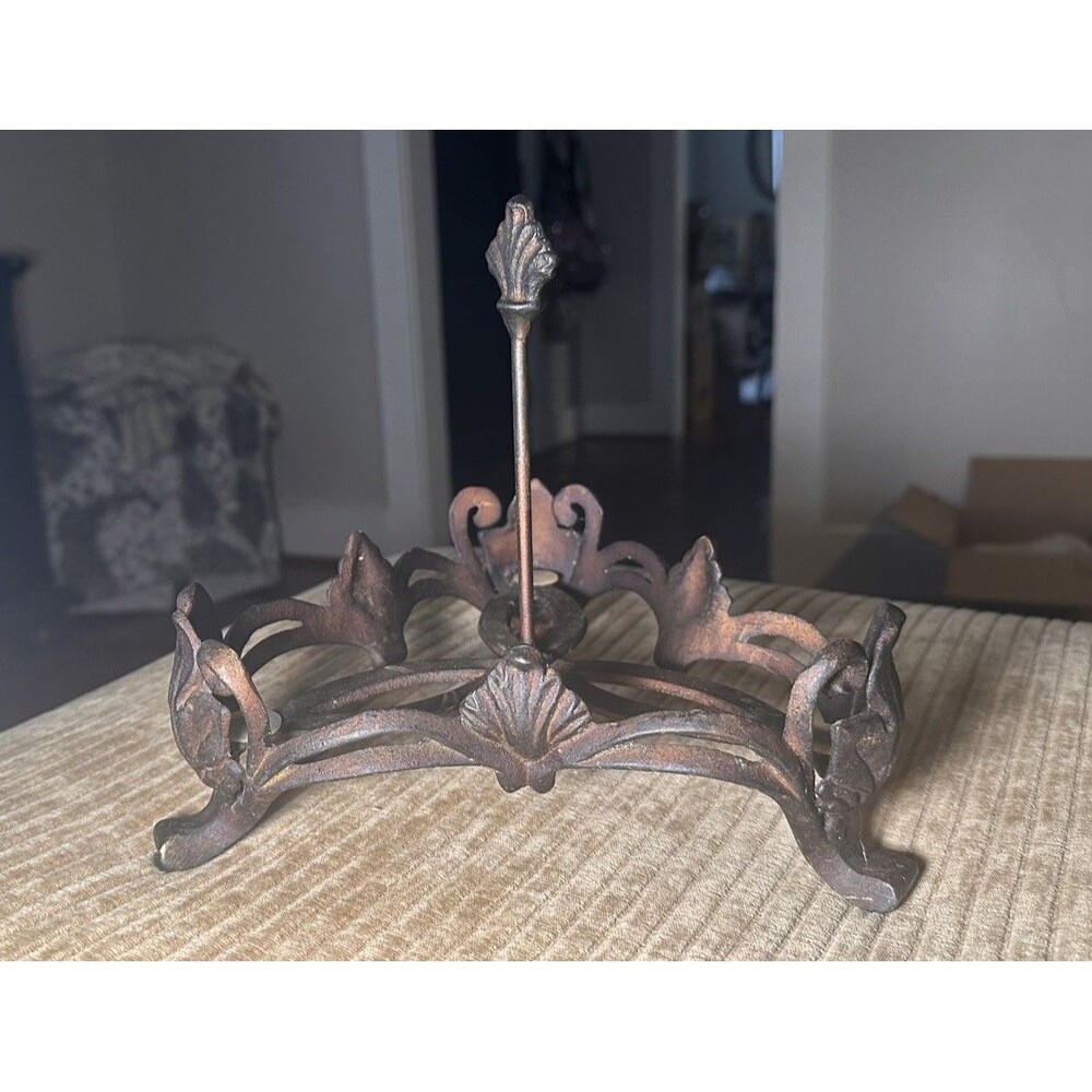 Vintage Cast Iron Condiment Bowl Holder